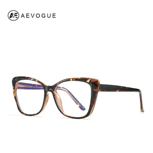 AEVOGUE Woman Anti-Blue Light Glasses Cat Eyes Optical Frame TR90 Eyeglasses Prescription Glasses KS112