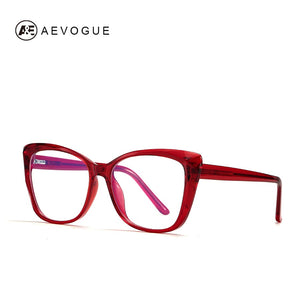 AEVOGUE Woman Anti-Blue Light Glasses Cat Eyes Optical Frame TR90 Eyeglasses Prescription Glasses KS112