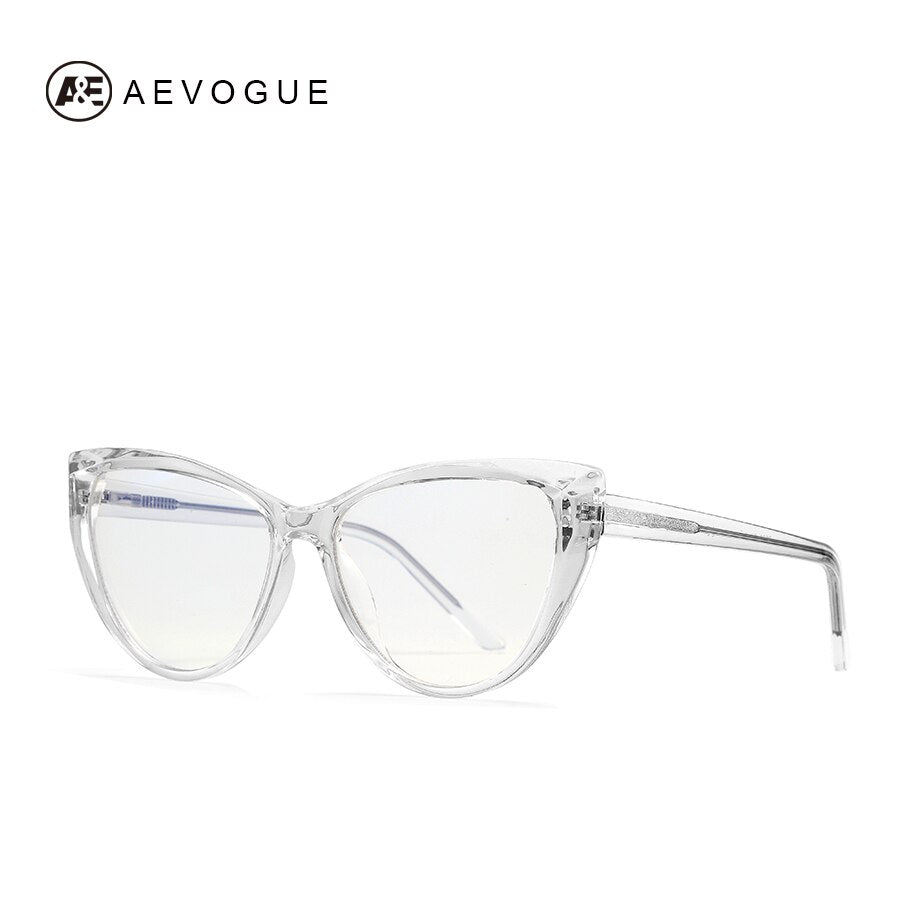 AEVOGUE Woman Anti-Blue Light Glasses Cat Eyes Optical Frame TR90 Eyeglasses Prescription Glasses KS115
