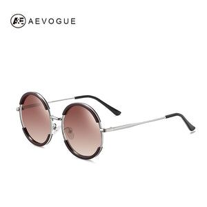 AEVOGUE Occhiali da sole polarizzati da donna Occhiali da sole rotondi in lega da uomo stile estivo Occhiali da sole unisex UV400 AE0851