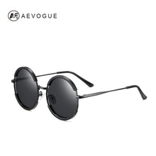 Carica l&#39;immagine nel visualizzatore di Gallery, AEVOGUE Occhiali da sole polarizzati da donna Occhiali da sole rotondi in lega da uomo stile estivo Occhiali da sole unisex UV400 AE0851