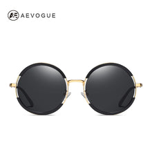 Carica l&#39;immagine nel visualizzatore di Gallery, AEVOGUE Occhiali da sole polarizzati da donna Occhiali da sole rotondi in lega da uomo stile estivo Occhiali da sole unisex UV400 AE0851
