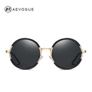 AEVOGUE Occhiali da sole polarizzati da donna Occhiali da sole rotondi in lega da uomo stile estivo Occhiali da sole unisex UV400 AE0851