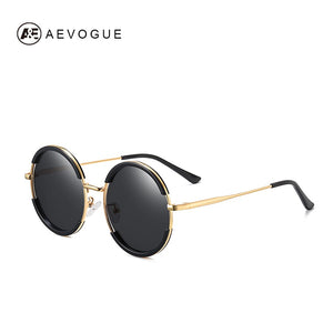 AEVOGUE Occhiali da sole polarizzati da donna Occhiali da sole rotondi in lega da uomo stile estivo Occhiali da sole unisex UV400 AE0851