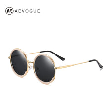 Carica l&#39;immagine nel visualizzatore di Gallery, AEVOGUE Occhiali da sole polarizzati da donna Occhiali da sole rotondi in lega da uomo stile estivo Occhiali da sole unisex UV400 AE0851