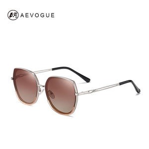 AEVOGUE Women Polygon Polarized Sunglasses Gradient Lens Driving Retro Glasses Brand Design UV400 AE0817
