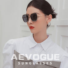 Load image into Gallery viewer, AEVOGUE Women Polygon Polarized Sunglasses Gradient Lens Driving Retro Glasses Brand Design UV400 AE0817