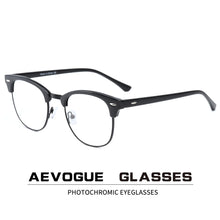 Load image into Gallery viewer, AEVOGUE Pochromic Glasses Prescription Frame Men Optical Eyeglasses Women Eyewear Anti Blue Light Glasses KS101