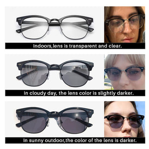 AEVOGUE Pochromic Glasses Prescription Frame Men Optical Eyeglasses Women Eyewear Anti Blue Light Glasses KS101