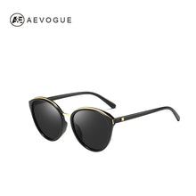 Load image into Gallery viewer, AEVOGUE Polarized Sunglasses Women Cat Eye Luxury Oversized Transparent Frame Gradient lens Sun Glasses Female UV400 AE0634