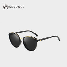 Load image into Gallery viewer, AEVOGUE Polarized Sunglasses Women Cat Eye Luxury Oversized Transparent Frame Gradient lens Sun Glasses Female UV400 AE0634