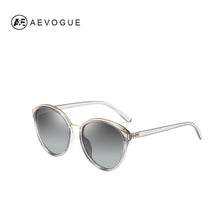 Load image into Gallery viewer, AEVOGUE Polarized Sunglasses Women Cat Eye Luxury Oversized Transparent Frame Gradient lens Sun Glasses Female UV400 AE0634