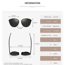 Load image into Gallery viewer, AEVOGUE Polarized Sunglasses Women Cat Eye Luxury Oversized Transparent Frame Gradient lens Sun Glasses Female UV400 AE0634
