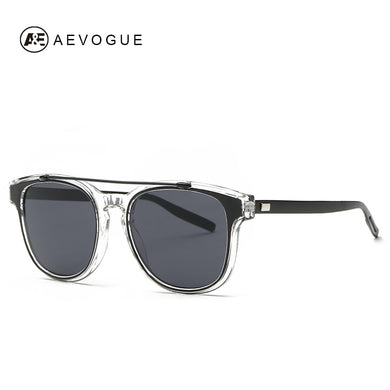 AEVOGUE Sunglasses Women Brand Designer Acetate Frame Double Bridge Sun Glasses Coating Lens Classic UV400 AE0367