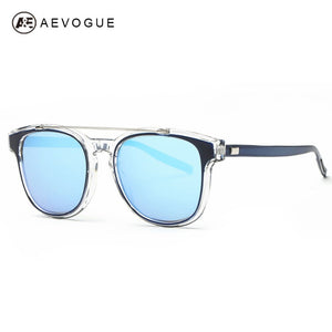 AEVOGUE Sunglasses Women Brand Designer Acetate Frame Double Bridge Sun Glasses Coating Lens Classic UV400 AE0367