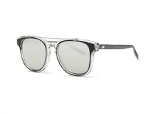 Carica l&#39;immagine nel visualizzatore di Gallery, AEVOGUE Sunglasses Women Brand Designer Acetate Frame Double Bridge Sun Glasses Coating Lens Classic UV400 AE0367