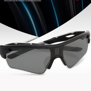 AI Smart Sunglasses Man Polarized Sun Glasses Sports 0.1S Color Change Intelligent Pochromic Eyewear Fill Prescription Lenses
