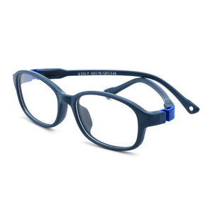 Square Unisex TR90 Flexible Ultralight Glasses Frame Kids Optical Clear Silicone Eyeglasses Boy Girls UV400