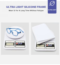 Load image into Gallery viewer, Square Unisex TR90 Flexible Ultralight Glasses Frame Kids Optical Clear Silicone Eyeglasses Boy Girls UV400