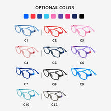 Load image into Gallery viewer, Square Unisex TR90 Flexible Ultralight Glasses Frame Kids Optical Clear Silicone Eyeglasses Boy Girls UV400