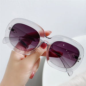 AIMISUV Oversized Oval Sunglasses Women Retro Travel Ladies Sun Glasses  Brand Design Female UV400 zonnebril dames