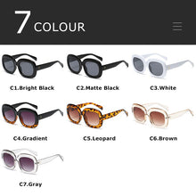 Load image into Gallery viewer, AIMISUV Oversized Oval Sunglasses Women Retro Travel Ladies Sun Glasses  Brand Design Female UV400 zonnebril dames
