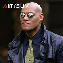 Load image into Gallery viewer, AIMISUV Round Rimless Sunglasses Men Matrix Morpheus Men&#39;s Classic Clamp Nose Glasses  Mini Frameless Brand Design Glasses UV400