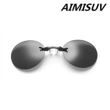 Load image into Gallery viewer, AIMISUV Round Rimless Sunglasses Men Matrix Morpheus Men&#39;s Classic Clamp Nose Glasses  Mini Frameless Brand Design Glasses UV400