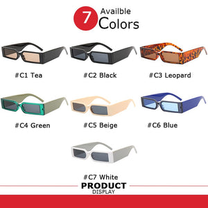 AIMISUV Small Rectangular Sunglasses Men 2023 Trend Women Sun Glasses Flat Top Retro Square Shades Female Male UV400