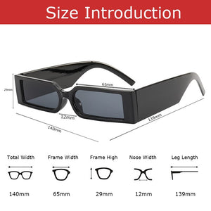 AIMISUV Small Rectangular Sunglasses Men 2023 Trend Women Sun Glasses Flat Top Retro Square Shades Female Male UV400