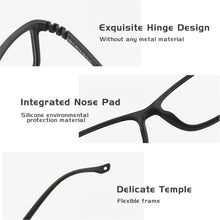 Load image into Gallery viewer, AIMISUV Square Kids Glasses Frame  Silicone Flexible Optical Eyeglasses Frame Children 2022 Boy Girls Clear Glasses UV400