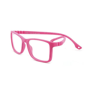 AIMISUV Square Kids Glasses Frame  Silicone Flexible Optical Eyeglasses Frame Children 2022 Boy Girls Clear Glasses UV400