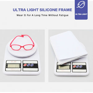 AIMISUV Square Kids Glasses Frame  Silicone Flexible Optical Eyeglasses Frame Children 2022 Boy Girls Clear Glasses UV400