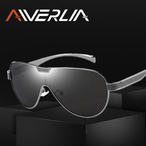 AIVERLIA Sunglasses Men Polarized Men's Glasses Man Sunglass Brand Design Mirror Lens Black Gold Oculos Masculino AI55
