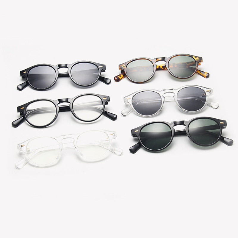 AKA VISION Vintage Round Sunglasses Men 2023 Retro Eyeglasses Men/women  Brand Sun Glasses Men Gafas De Sol Hombre UV400