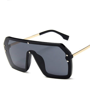 AKAgafas 2023 Oversized Sunglasses Women  Eyeglasses Women/Men Gradient Classic Glasses Women Metal Lentes De Sol Hombre