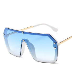 AKAgafas 2023 Oversized Sunglasses Women  Eyeglasses Women/Men Gradient Classic Glasses Women Metal Lentes De Sol Hombre