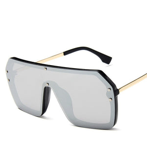 AKAgafas 2023 Oversized Sunglasses Women  Eyeglasses Women/Men Gradient Classic Glasses Women Metal Lentes De Sol Hombre