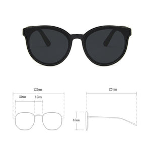 AKAgafas Round Child Sunglasses 2023 Candy Color Personality Baby Anti-UV Street Beat Lovely Glasses Cute Wild Concave Shape