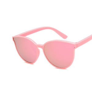 AKAgafas Round Child Sunglasses 2023 Candy Color Personality Baby Anti-UV Street Beat Lovely Glasses Cute Wild Concave Shape