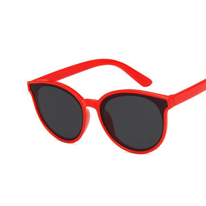 AKAgafas Round Child Sunglasses 2023 Candy Color Personality Baby Anti-UV Street Beat Lovely Glasses Cute Wild Concave Shape