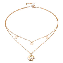 Load image into Gallery viewer, World Map Pendant Necklace for Women Silver Gold Metal Dainty Globe Earth Layered Necklace Globetrotter Collares