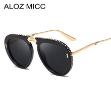 Load image into Gallery viewer, ALOZ MICC 2023 Women Foldable Frame Pilot Sunglasses for Women Brand Designe  Rhinestone Sun Glasses Female Shade Q109