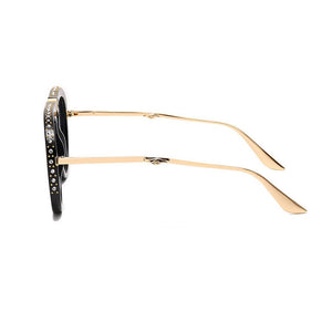 ALOZ MICC 2023 Women Foldable Frame Pilot Sunglasses for Women Brand Designe  Rhinestone Sun Glasses Female Shade Q109