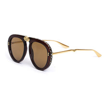 Load image into Gallery viewer, ALOZ MICC 2023 Women Foldable Frame Pilot Sunglasses for Women Brand Designe  Rhinestone Sun Glasses Female Shade Q109