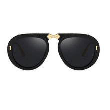 Load image into Gallery viewer, ALOZ MICC 2023 Women Foldable Frame Pilot Sunglasses for Women Brand Designe  Rhinestone Sun Glasses Female Shade Q109