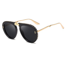 Load image into Gallery viewer, ALOZ MICC 2023 Women Foldable Frame Pilot Sunglasses for Women Brand Designe  Rhinestone Sun Glasses Female Shade Q109