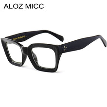 Carica l&#39;immagine nel visualizzatore di Gallery, ALOZ MICC montatura nera occhiali quadrati trasparenti donna occhiali da vista retrò in acetato da uomo montatura per occhiali con lenti trasparenti Q263 