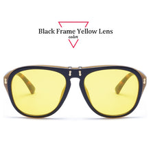 Load image into Gallery viewer, ALOZ MICC Flip Sunglasses Women Men Unique Oversized Square Sun Glasses Clamshell Two Lens Eyeglasses Q344