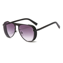 Carica l&#39;immagine nel visualizzatore di Gallery, ALOZ MICC Steampunk Occhiali da sole da uomo Brand Design 2023 Big Box Ladies Occhiali da sole per uomo Punk Pilot Sunglas UV400 Q703 